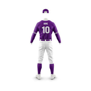 Conception uniforme de maillot de baseball personnalisé de belle qualité pour hommes, uniforme de softball sublimé pour jeunes avec pantalon - Product Image 2