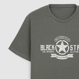 T-shirt à manches courtes décontracté pour hommes Style personnalisé High Street Wear 100% coton de bonne qualité - Product Image 2