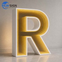 Fabricant d'origine Abyss SignTunnel Infinity LED Sign : Chiffres lumineux de 4 pieds, grands chiffres avec éclairage
