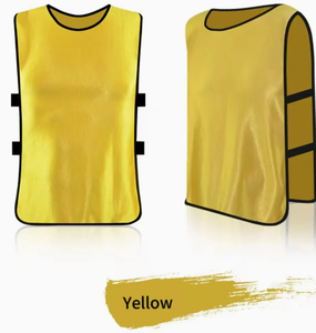 Maillots d'entraînement de football personnalisés 100 % polyester respirant léger à manches courtes imprimés, gilets réversibles - Product Image 4