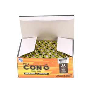 Directo de fábrica del proveedor confiable 1,5 V AA Baterías secas de zinc-carbono Modelo R6 Aplicaciones de juguetes Patrón cilíndrico Pedidos al por mayor - Product Image 1