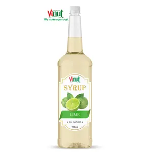 750ml Bottle VINUT Syrup Lime juice Vietnam Company Distribution Fruit Syrup Fresh Liquid Lime Juice