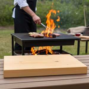 เขียงไม้และจานเสิร์ฟทรงสี่เหลี่ยมผืนผ้าทนทานใช้กับเครื่องล้างจานได้อย่างปลอดภัย - Product Image 1