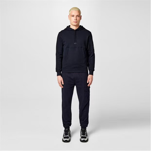 Sudadera clásica con bolsillo de canguro para Sudadera con capucha de moda unisex Sudadera con capucha de palangre negra con bolsillos laterales - Product Image 6