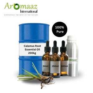 Huile essentielle de racine de calamus de qualité supérieure prix de l'huile de racine de calamus et grossiste d'huile de racine de calamus avec emballage personnalisé - Product Image 2