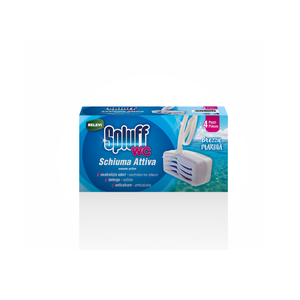 Spluff Liquid 4x33g Aroma Brisa Oceánica y Lima Pura, Ambientador de Inodoro de Larga Duración para una Limpieza Perfecta en Cada Descarga - Product Image 1