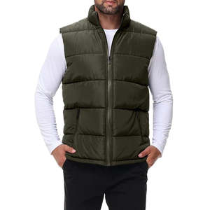 Chaqueta de Invierno para Hombre al por Mayor, 100% Algodón y Poliéster, Nueva, con Capucha, Ultraligera, Estilo Urbano, Cuello Alto, Acogedora, Tipo Bomber - Product Image 1