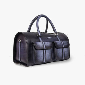 Sac polochon personnalisé en cuir véritable robuste sac de voyage unisexe de qualité supérieure sacs polochons élégants et décontractés de dernière conception - Product Image 3