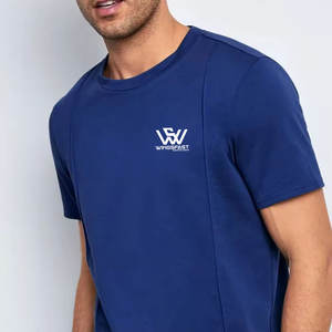 เสื้อยืดและกางเกงขายาวผ้าฝ้ายสำหรับผู้ชายระบายอากาศได้ดี - Product Image 4