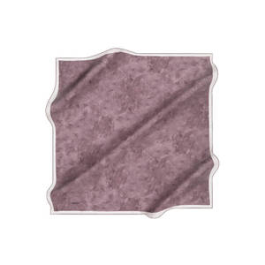 Écharpe carrée en soie - Motif imprimé léopard et pois rose poudré, style estival - Product Image 1