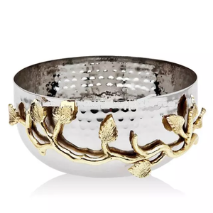 Tazón único con mango para cocina, vajilla de comedor, decoración de Color plateado, diseño moderno de latón, tazón de frutas secas con mango - Product Image 5