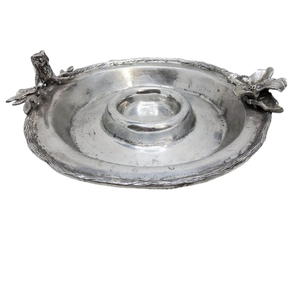 Plateau de service classique fabriqué à la main en aluminium coulé plateau à trempettes et à croustilles plateaux de service de qualité durables faits à la main - Product Image 6