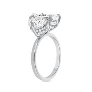 PEAR RADIANT Cut 3,25 Quilates Moissanite Diamond Ring joyería de compromiso de calidad original para ella en oro amarillo de 18K - Product Image 2