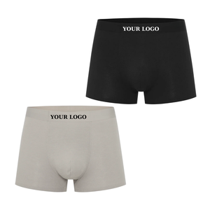 Calzoncillos bóxer de alta elasticidad para hombre, ropa interior de punto transpirable, cómodo ajuste Invisible, parte inferior Modal de poliéster Spandex diseñado - Product Image 1