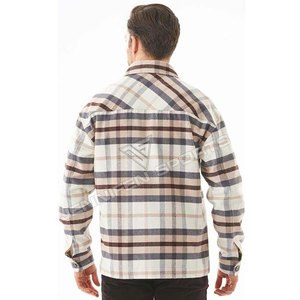 เสื้อเชิ้ตแขนยาวผ้าสักหลาดขน100% สำหรับนักขี่จักรยานกลางแจ้งมีกระเป๋าหน้าอกและกระดุมติดป้ายคอ - Product Image 6