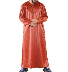 Low MOQ Service Men Islamic Jubbah <b>Kaftan</b> 100% Cotton Arabic Style Muslim Clothing Men Thobe Jubbah - Product Image 2
