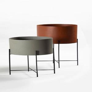 Clásico de conjunto de 3 macetas y jardineras para casa jardín macetas forma redonda Multi color elegante jardín Macetas - Product Image 3