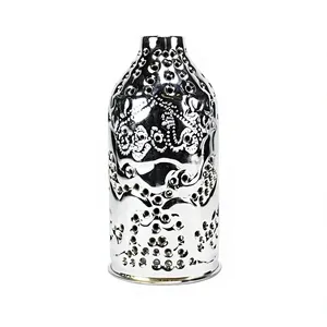 Auténtico Set de Shisha Khalil Mamoon Egipcio Hecho a Mano con Mosaico Azul de Cobre y Manguera (49 cm) - Product Image 5