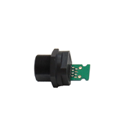 Konektor Ethernet RJ45 Cat5e Tahan Air Terproteksi 1 Gbps 125V DC/AC 13/16"-28UN Tipe Pasangan Sekrup Logam IP67 Dapat Dipasang di Lapangan