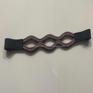 Banda de cuero negro para cejas, banda decorada con cristales púrpura, diamantes de imitación ostentosos, forma curva doble, nuevo diseñador - Product Image 2