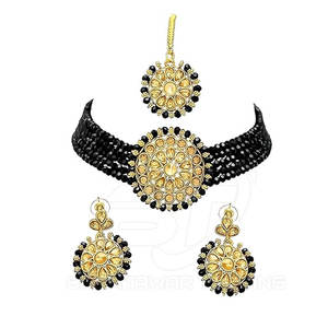 Conjunto de Joyería para Mujer Chapado en Oro de Moda 2026, Elegante Conjunto de Joyería para Mujer, Collar y Aretes en Tamaño Adulto - Product Image 1