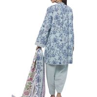 Costume trois pièces pour femmes, shalwar kameez brodé Schiffli, vêtements ethniques de créateur pour femmes, robe de soirée d'été avec pantalon en dentelle
