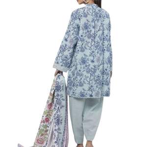 <b>Women</b> Schiffli Embroidered Shalwar Kameez Three Piece <b>Suit</b> Ladies Designer Ethnic Wear Summer Party <b>Dress</b> With Lace Pant - Product Image 2