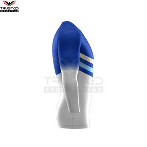 เสื้อรัชการ์ดแขนยาวผ้าสแปนเด็กซ์โพลีเอสเตอร์สำหรับผู้ชาย - Product Image 5