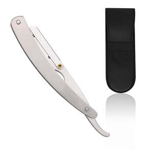 Navajas de Afeitar Manuales de la Mejor Calidad, Mango Antideslizante, Depilación, Navaja Recta Hecha de Acero Inoxidable - Product Image 6