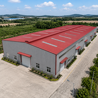 Bâtiment d'entrepôt préfabriqué en structure métallique à grande portée pour le stockage logistique industrielle avec solution d'ingénierie personnalisée