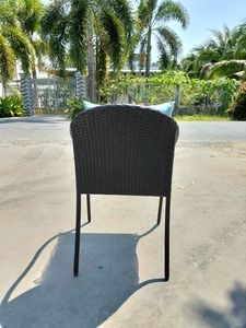 Juego de comedor y Bar de ratán con marco de aluminio para exteriores, muebles de jardín de tela para patio, casa de campo, uso en hotel o apartamento - Product Image 6