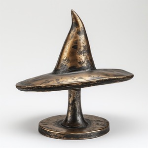 Sculpture de citrouille décorative en aluminium, vernis à patine vintage, détails faits à la main améliorant les intérieurs de maison festifs d'Halloween - Product Image 2