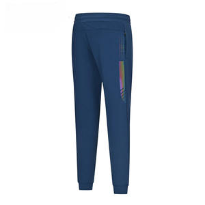 Pantalon en polyester de course à pied respirant à séchage rapide personnalisé pantalon pour hommes pantalon de jogging imprimé de poche pantalon pour hommes avec logo imprimé respirant - Product Image 3