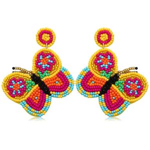 Pendientes de gota bordados con cuentas hechos a mano WOW Trendy New Design Cute Stylish Elegant India Luxury Top Premium Beautiful - Product Image 4