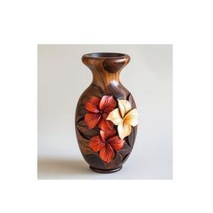 Nouvelle conception de Vases à fleurs en bois de haute qualité Tailles personnalisées respectueuses de la nature Vase de sol décoratif - Product Image 5