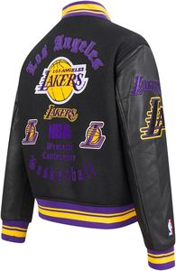 Chaqueta Varsity de la NBA para Mujer, Estilo Old English. - Product Image 4