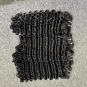 Extensiones de cabello Remy virgen de trama doble de alta calidad, paquete de ondas profundas de Color marrón de proveedores vietnamitas - Product Image 2