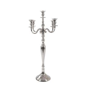 Chandelier argenterie Bougeoir décoratif en métal argent poli Chandelier au prix de gros - Product Image 1