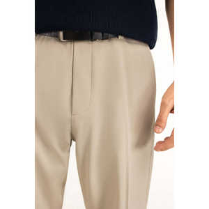 กางเกงลำลองทรงหลวมผ้าคอร์ดูรอย รุ่น Relax Fit MN-TRC-SS26-001 B ปรับแต่งได้ ผ้าฝ้าย 100% ซิป จีบระบาย ไซส์ XL ถึง 6XL กางเกงสีสันสดใสทรง Baggy - Product Image 2