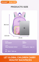 SUN EIGHT Sac à dos mignon 3D en forme d'animal pour tout-petits, pour garçons et filles de maternelle, cartable imperméable pour la maternelle, modèle 22317