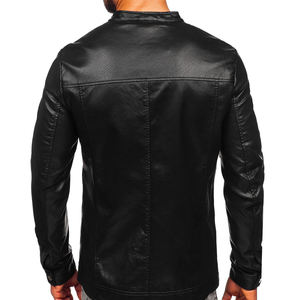 2025 Design à la mode hommes veste en cuir pas cher prix sur mesure hommes mode veste en cuir - Product Image 2