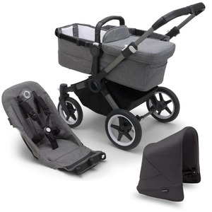 รถเข็นเด็ก Bugaboo Donkey 5 Mono รุ่นใหม่คุณภาพสูง สีดำ / สีดำมิดไนท์ / สีขาวมิสตี้ - Product Image 4