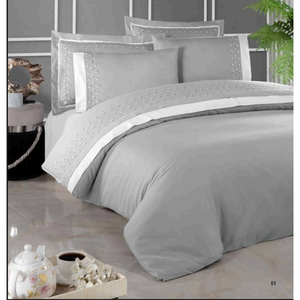 Juego de Ropa de Cama de Lujo de 6 Piezas, Tamaño King, Satén de Algodón con Diseño Floral, Funda Nórdica XL, Sábana Ajustable y Fundas de Almohada para Uso Doméstico - Product Image 6