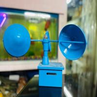 Lakshmi Engineering Works Mechanical Cup Anemometer 0.1 m/s Resolution km/h Display Aluminium Construction 0-60 m/s Wind Speed