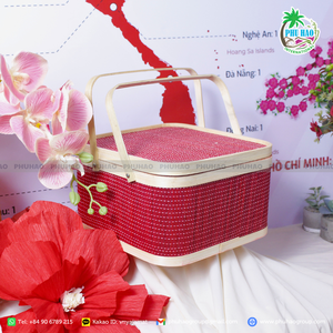 Produit de vente chaude Améliorez votre présentation de cadeau avec un panier en bambou exquis et respectueux de l'environnement - Product Image 6