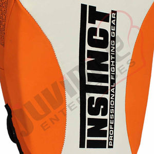 Soporte de Espalda Acolchado Profesional Personalizado de Cuero Genuino para Boxeo, Forma Curva, Uso Multidireccional, con Resorte - Product Image 3