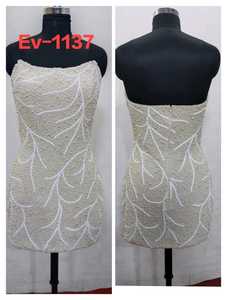 Taille personnalisée couleur robe de soirée 116 complet perlé travail manuel luxe tour de taille naturel pour les fêtes de mariage - Product Image 3