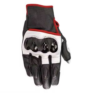 Fabricantes directos de fábrica Material personalizado y logotipos Cuero de cabra Guantes de moto de calidad profesional totalmente personalizables - Product Image 6