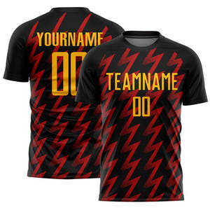 เสื้อฟุตบอลผู้ใหญ่แบบยูนิเซ็กซ์สั่งทำพิเศษ พร้อมการพิมพ์แบบซับลิเมชั่น ชื่อทีมสั่งทำได้ ระบายอากาศได้ดี แห้งเร็ว ผ้าโพลีเอสเตอร์ 100% - Product Image 5