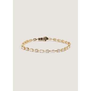 Pulsera de tenis Amara Fancy Shape en oro amarillo, accesorio de moda - Product Image 1